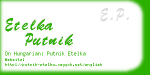 etelka putnik business card